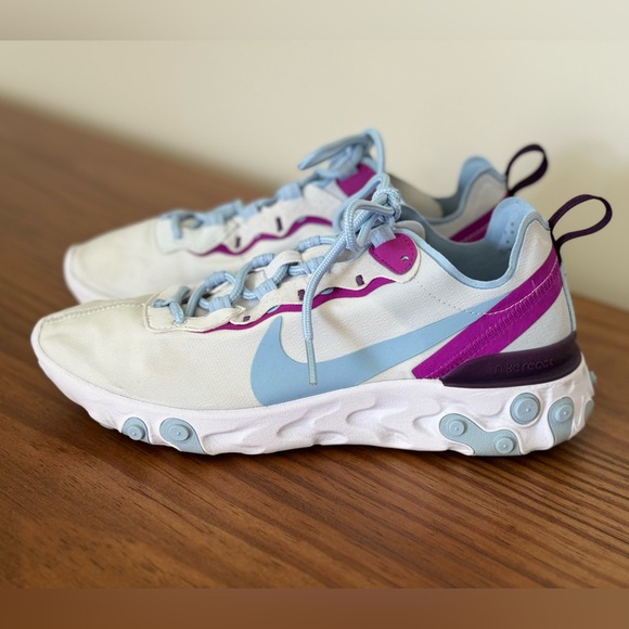 Nike React Element 55 Sneakers in Psychic Blue - Picture 10 of 13